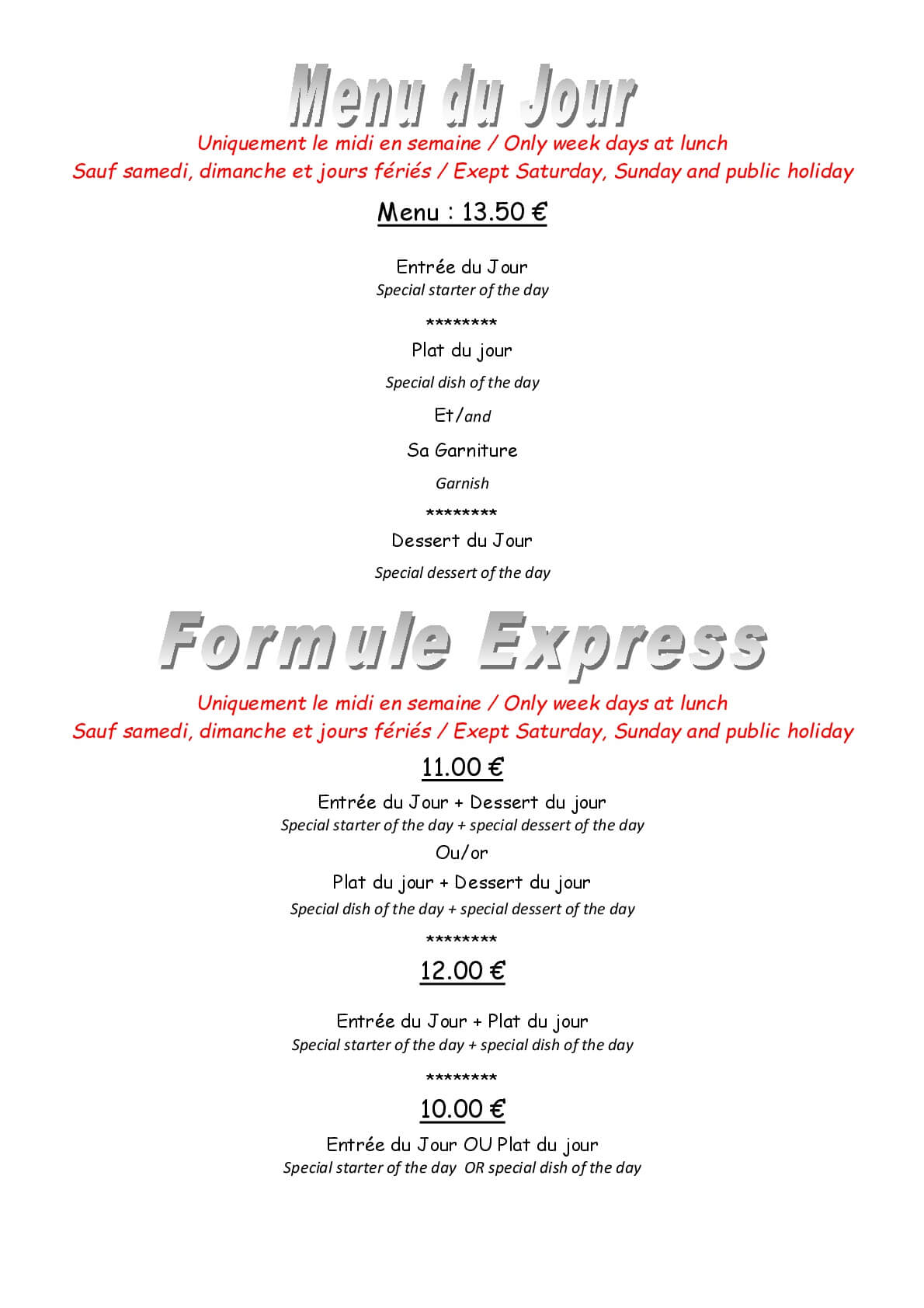 Accueil Restaurant le Bouchon